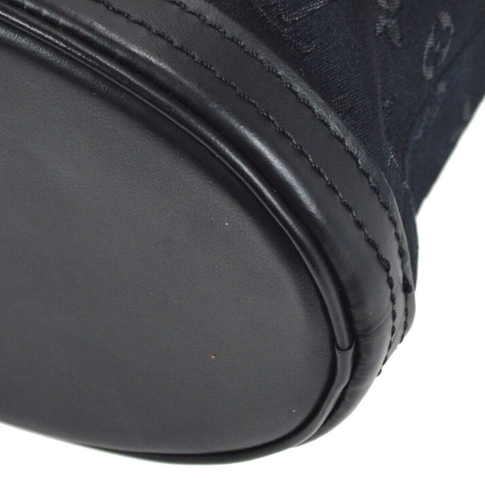 LOUIS VUITTON LITTLE BUCKET HAND BAG BLACK MONOGRAM SATIN - Picture 15 of 15